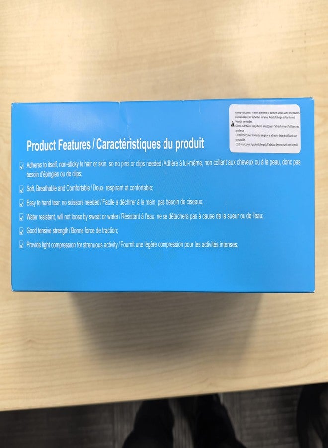 لوتفانسي شريط لاصق ذاتي من لوت فانسي، عبوة من 30 قطعة، 1 بوصة × 5 ياردات، ضمادة لاصقة ذاتية، ضمادة مرنة متماسكة، شريط طبي للإسعافات الأولية لالتواءات وتورم الأصابع والكاحلين والركبة والمعصم - Image 5
